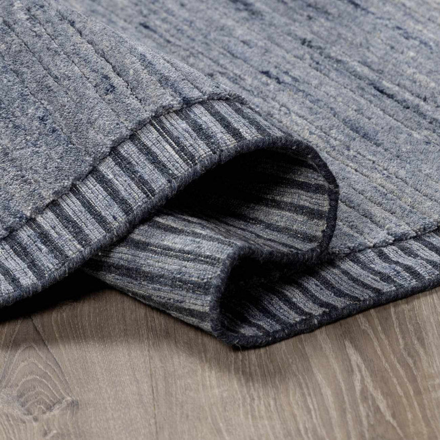 Creda Luxe Navy Hand Knotted Area Rug