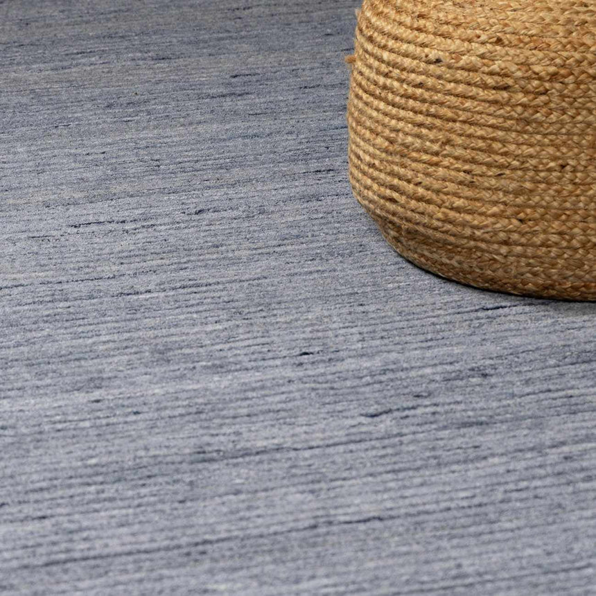 Creda Luxe Navy Hand Knotted Area Rug