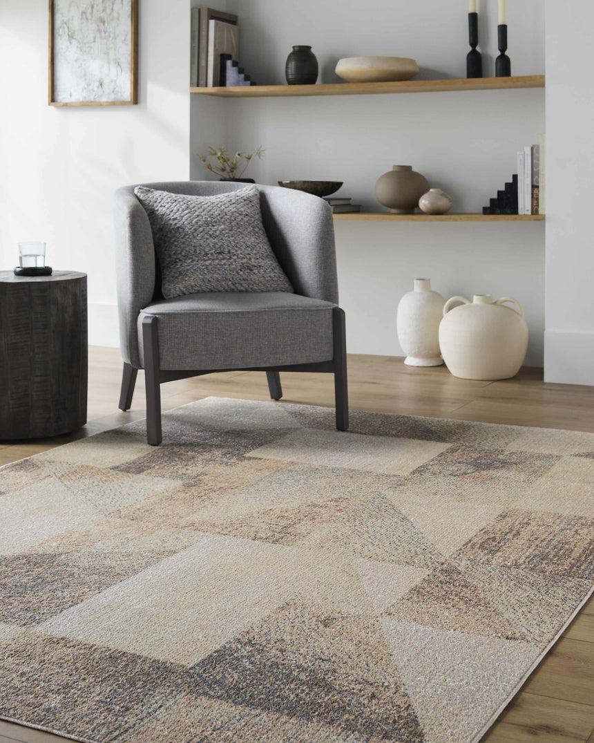 Chachi Washable Geometric Area Rug