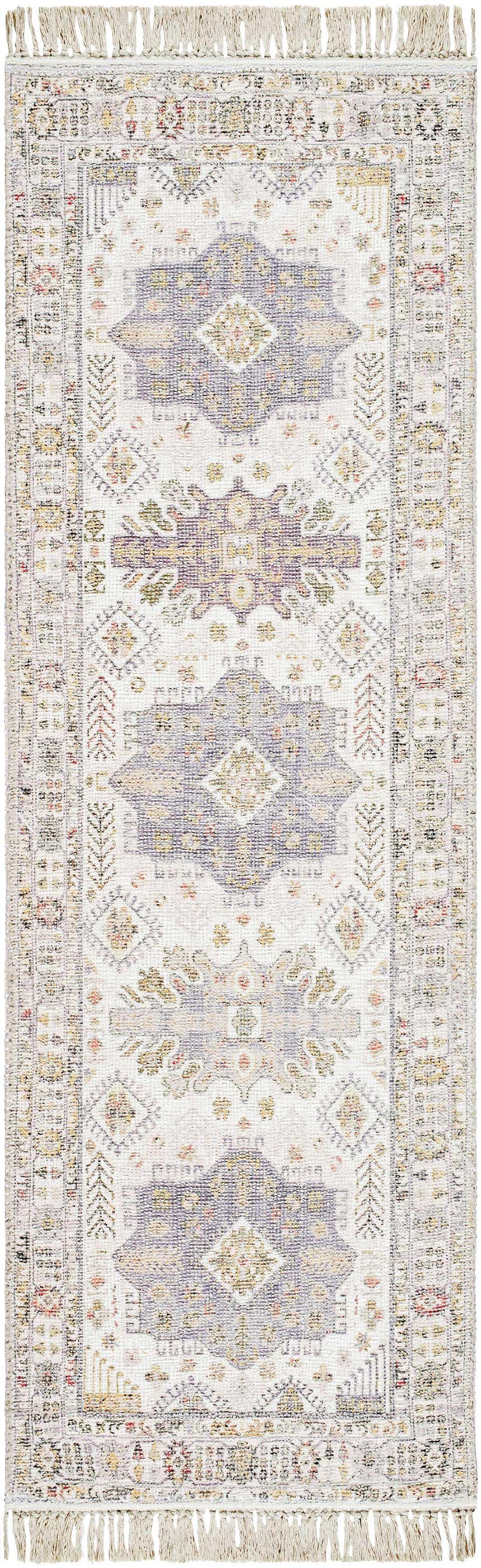 Made to Order Custom Size Chaela Ivory & Lavender Area Rug