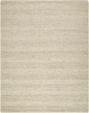 Close-up of the Clarke Textured Braided Stripe - Dark Beige Area Rug. Hand-woven wool rug with a subtle striped pattern. Design-Rectangle-810