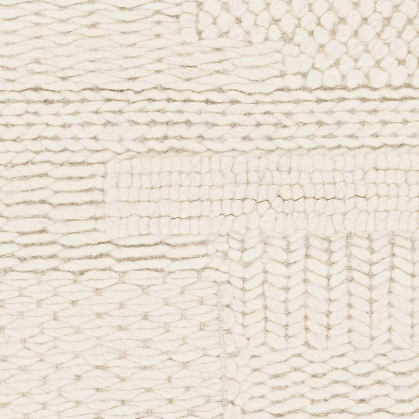 Sample Cypress Cream Textured Wool Rug