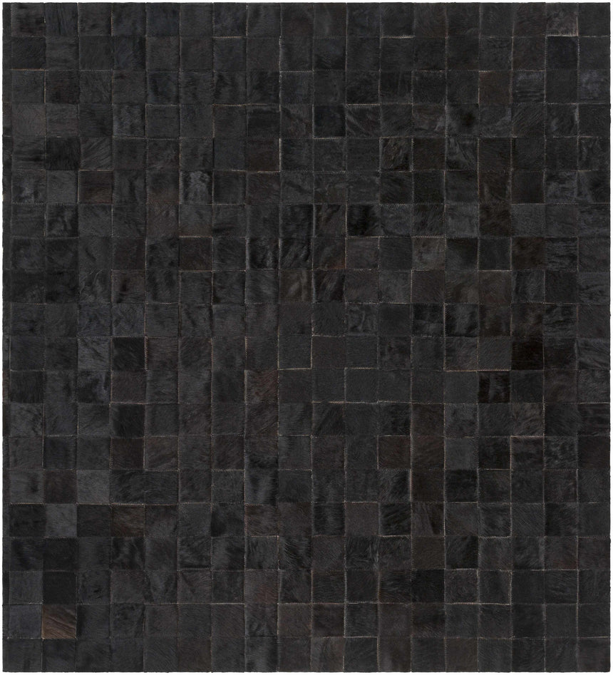 Denizli Black Hand Crafted Cut and Sew Custom Rug