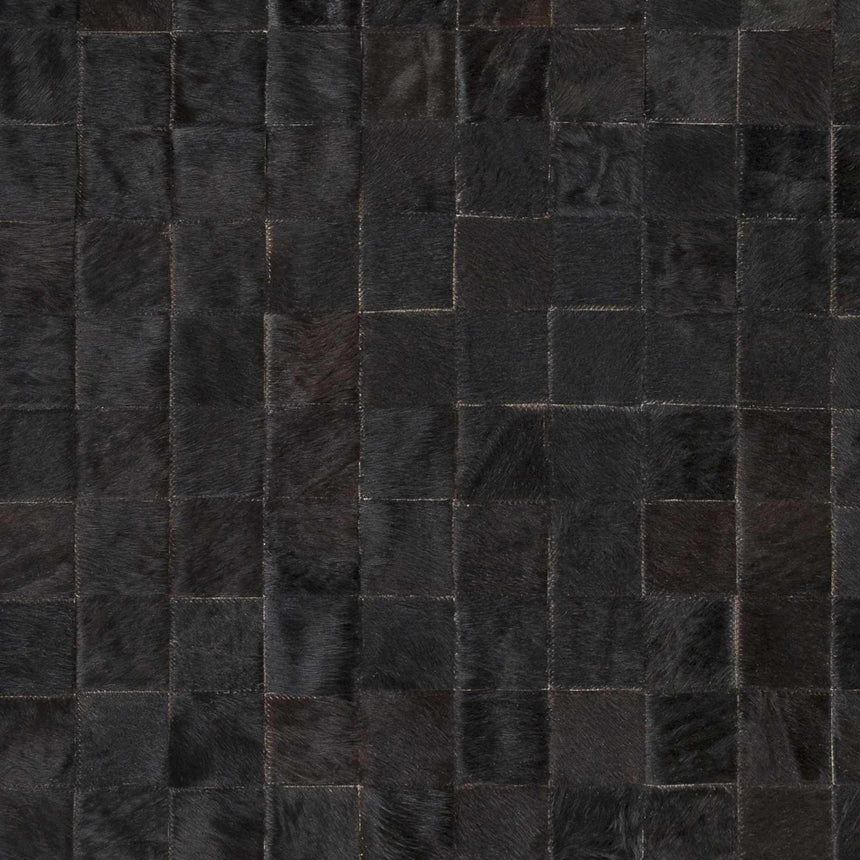 Denizli Black Hand Crafted Cut and Sew Custom Rug