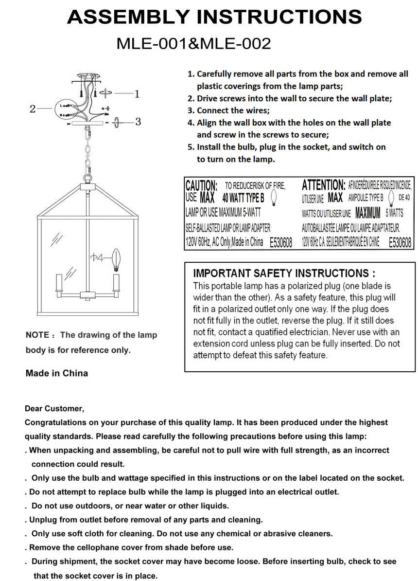 Drolshagen Black Chandelier