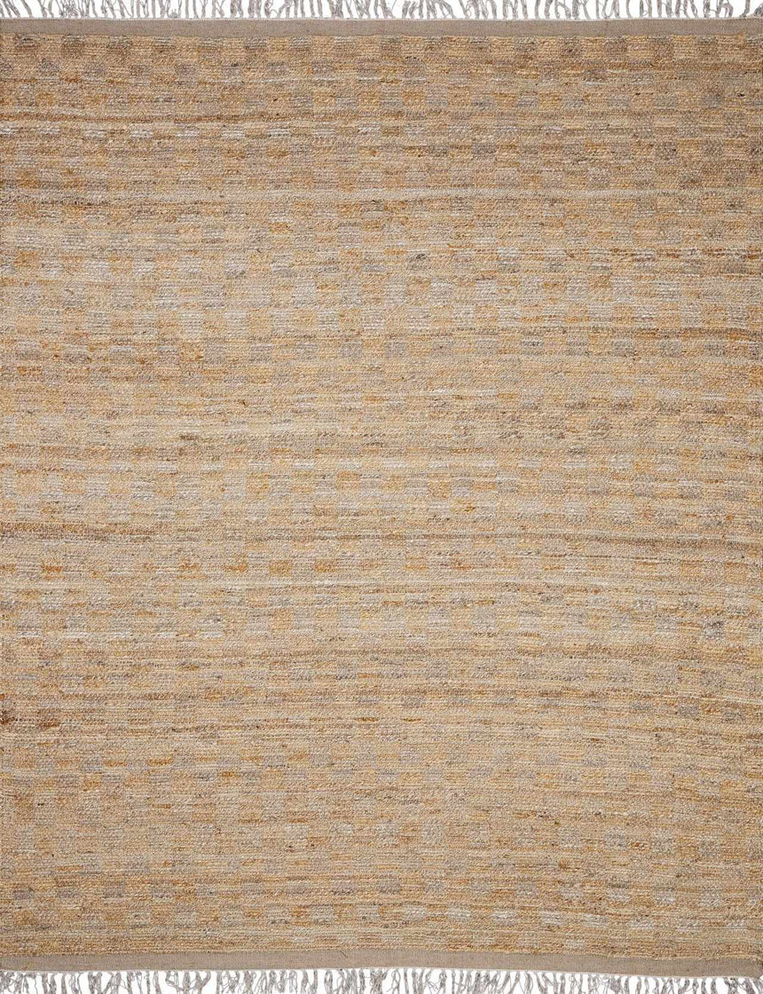 Lonut Checkered Jute Area Rug - Promo