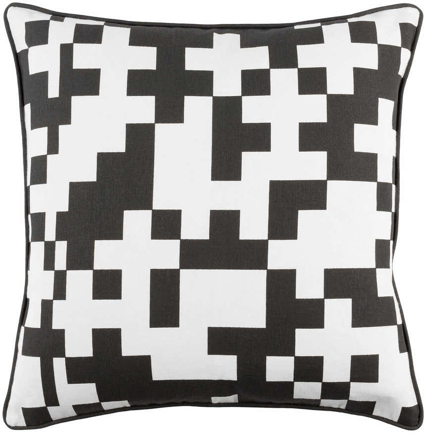Dyersburg Black&White Geometric Accent Pillow - Clearance
