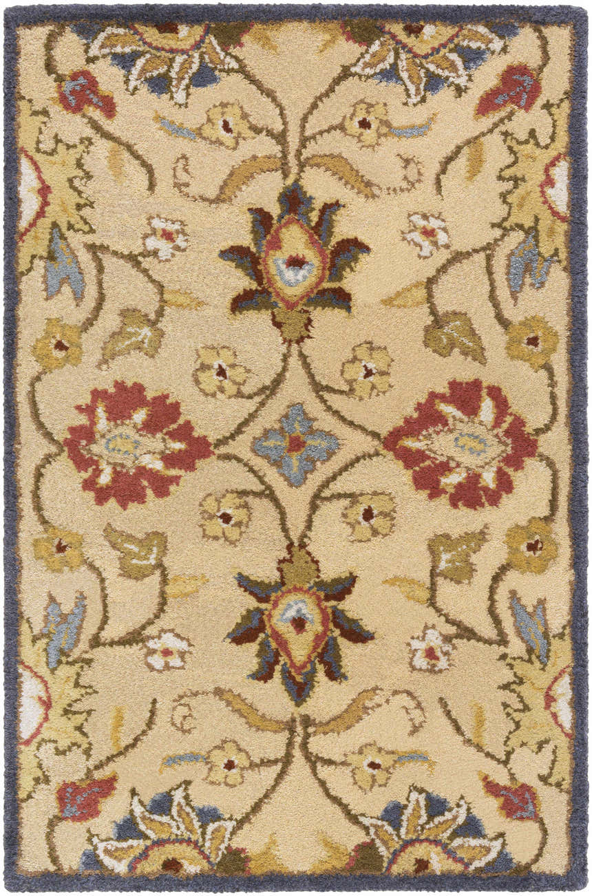 Made to Order Custom Size Conesus Hand Tufted Beige & Rust 1116 Area Rug