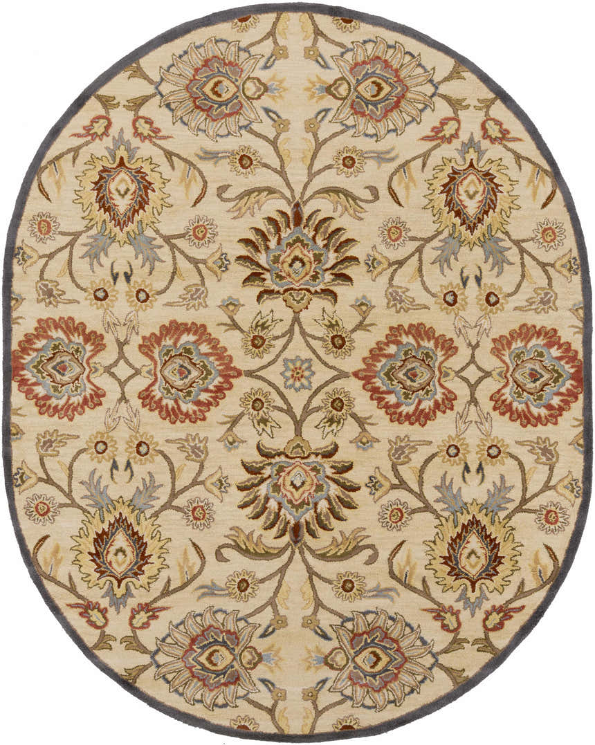 Made to Order Custom Size Conesus Hand Tufted Beige & Rust 1116 Area Rug