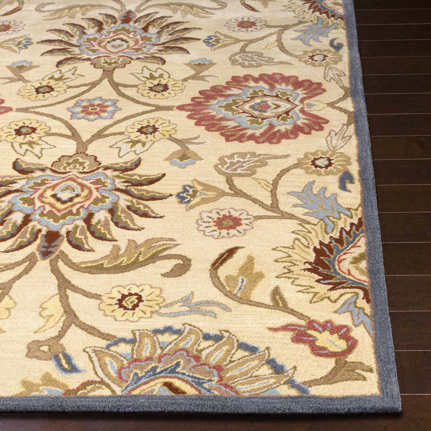 Made to Order Custom Size Conesus Hand Tufted Beige & Rust 1116 Area Rug