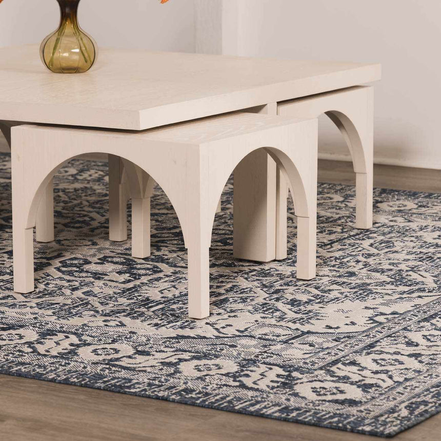 Etoile Navy Blue Performance Rug
