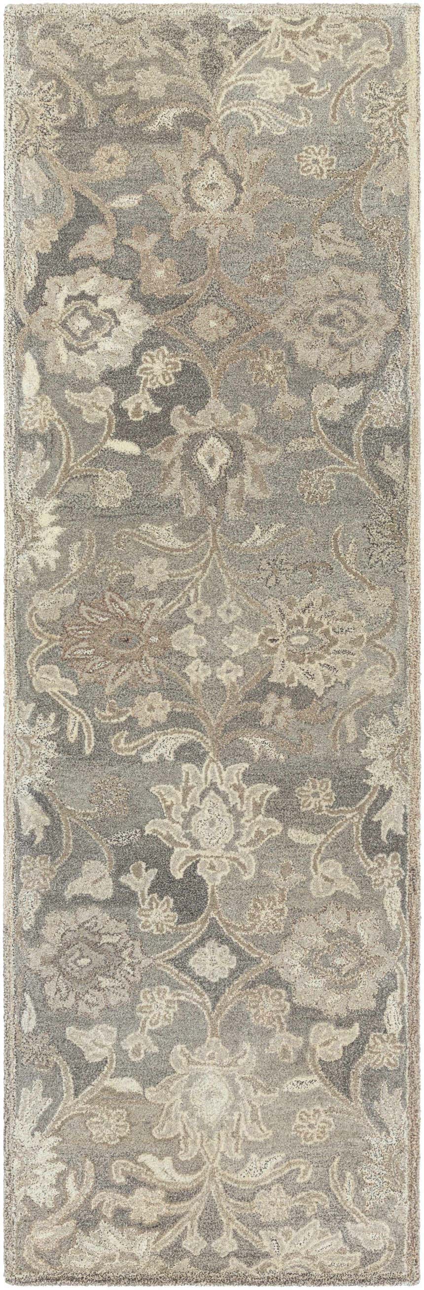 Made to Order Custom Size Conesus Hand Tufted Ivory & Taupe 1195 Area Rug