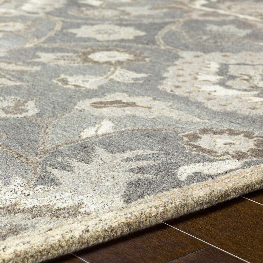 Made to Order Custom Size Conesus Hand Tufted Ivory & Taupe 1195 Area Rug