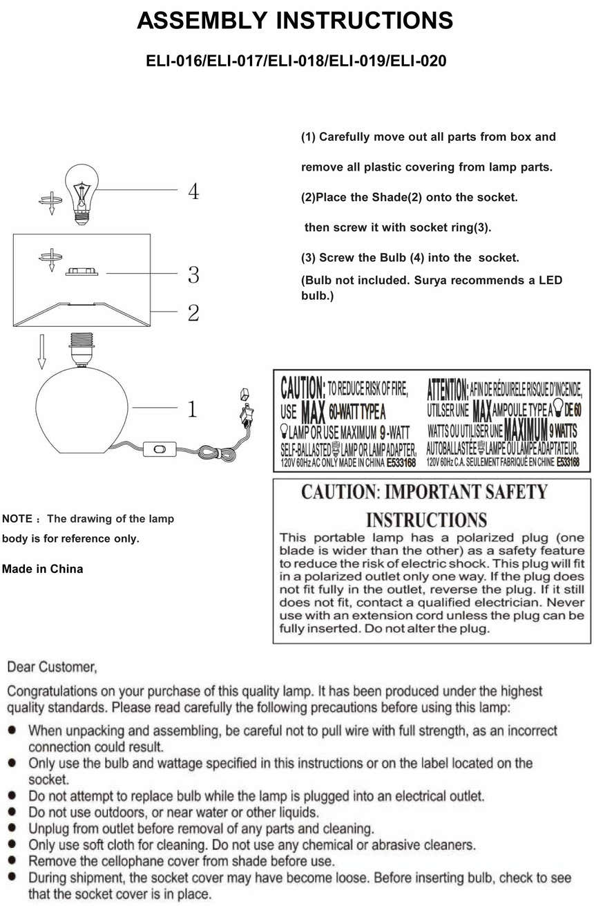 Ferrandina White Table Lamp