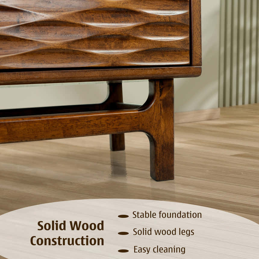 Acacia Elara TV Stand with Storage and Cable Management for TVs up to 80
