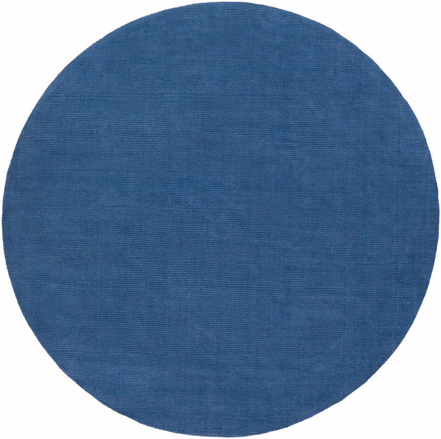 Made to Order Custom Size Brockton Solid Wool Blue Area Rug