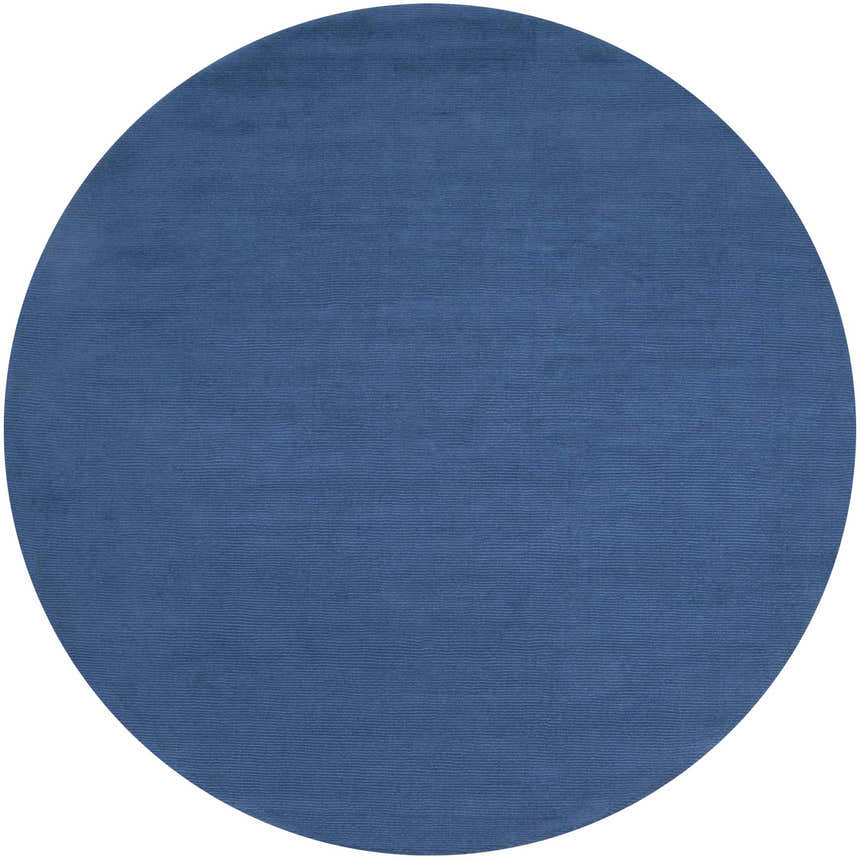 Made to Order Custom Size Brockton Solid Wool Blue Area Rug