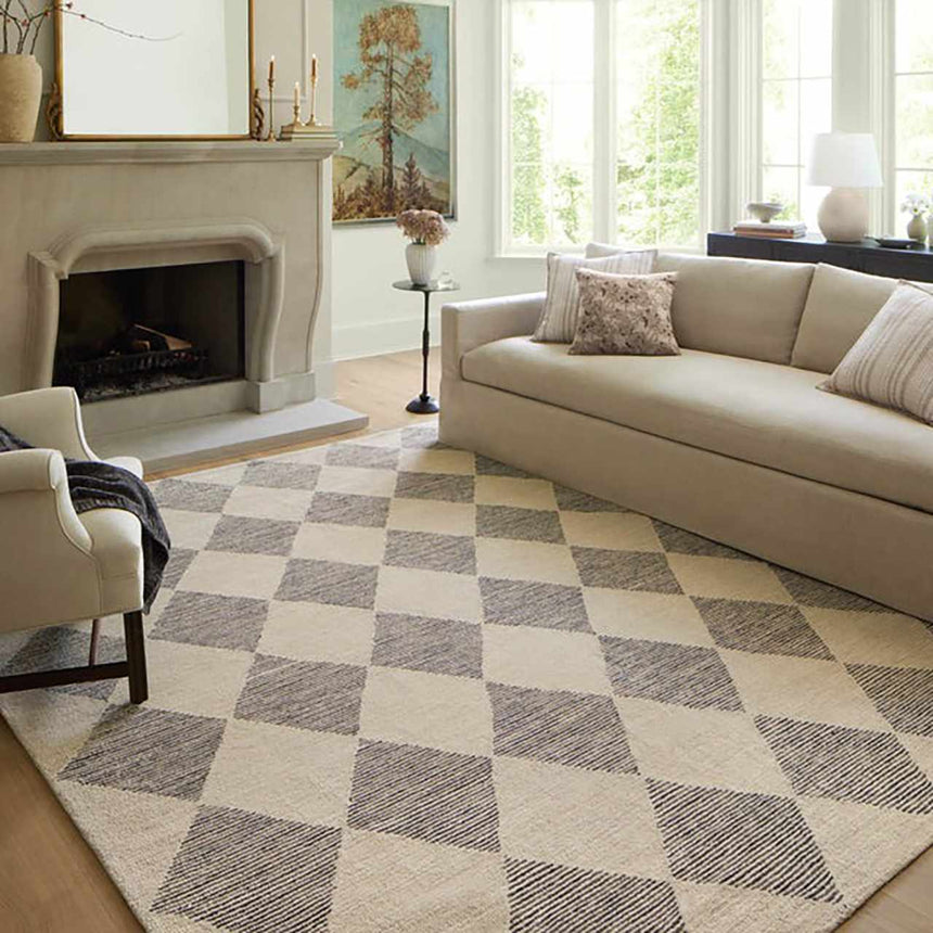 Loloi Francis FRA-01 Beige Charcoal Wool Rug