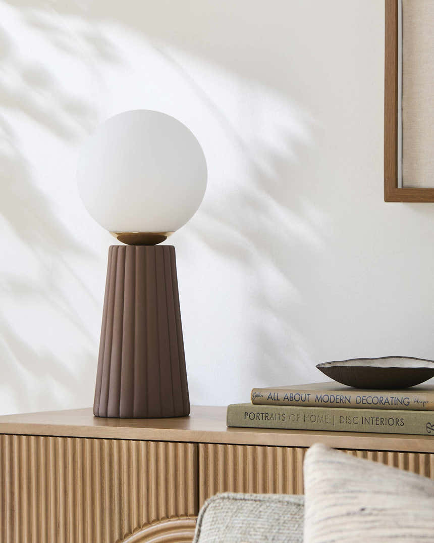 Otterwisch Dark Red Table Lamp
