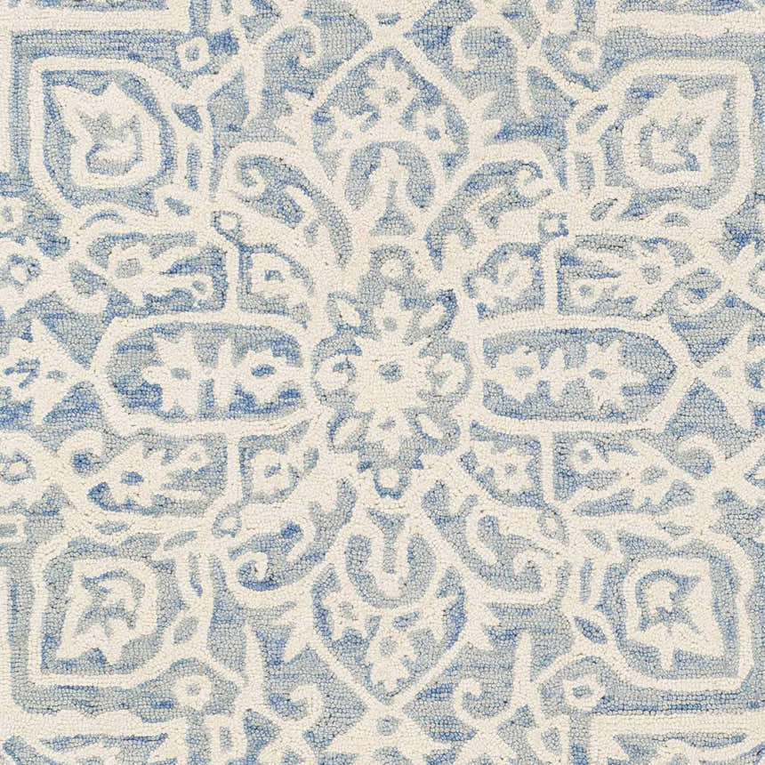 Sample Gagebrook Blue Wool Area Rug