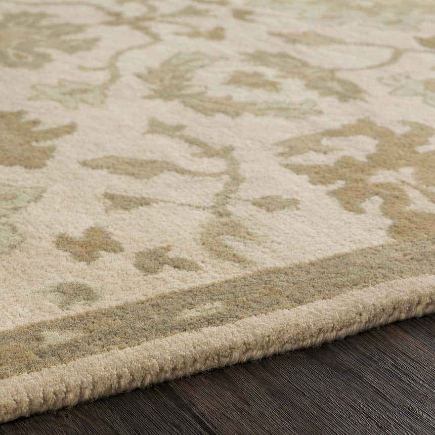 Made to Order Custom Size Hazen Hand Tufted Light Beige 1197 Area Rug