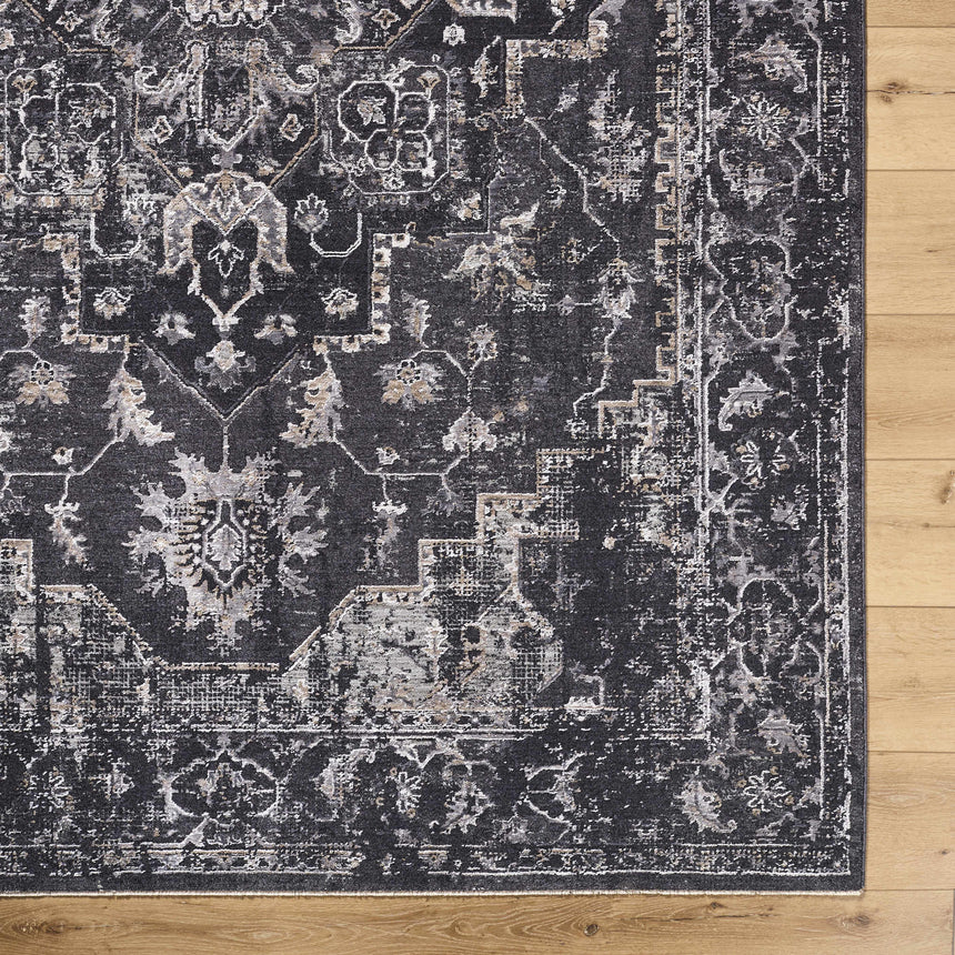 Alissa Black Area Rug