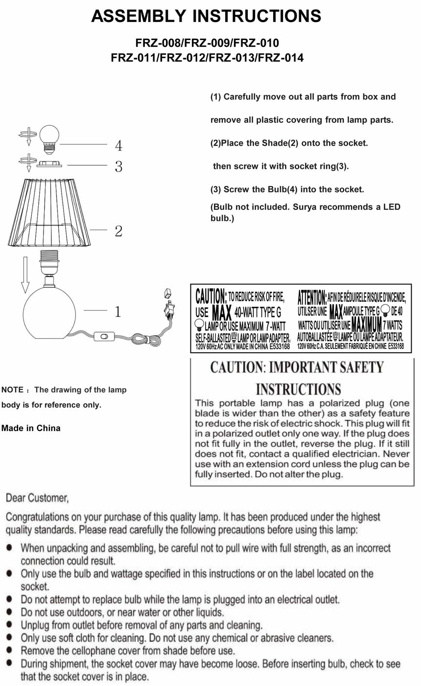 Granjenal Ivory Table Lamp
