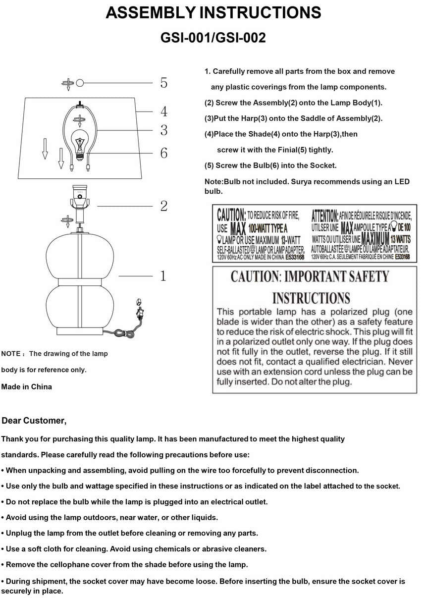 Geistthal White Table Lamp