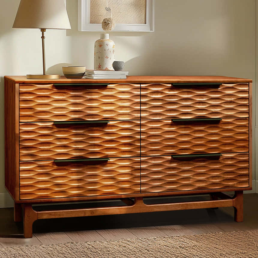 Acacia Elara Dresser with 6 Drawers