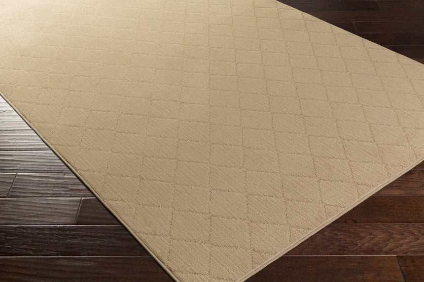 Hawkins Dark Beige Diamond Cut and Sew Custom Rug