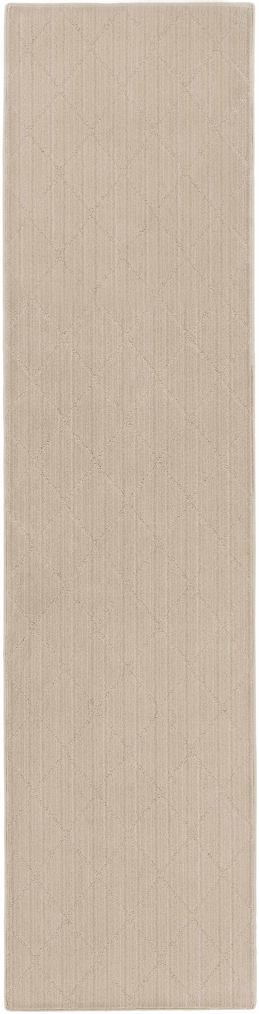 Hawkins Beige Diamond Cut and Sew Custom Rug