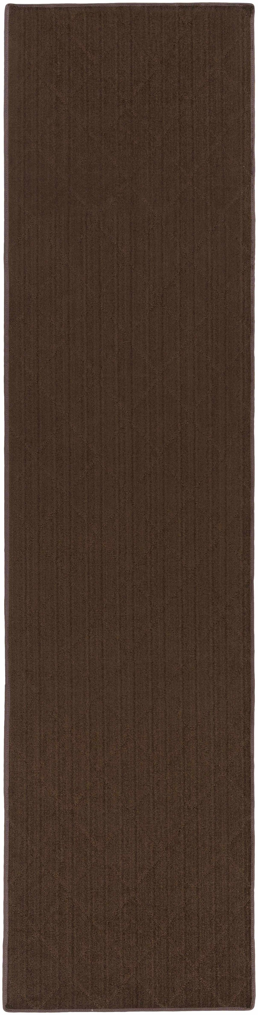 Hawkins Dark Brown Diamond Cut and Sew Custom Rug
