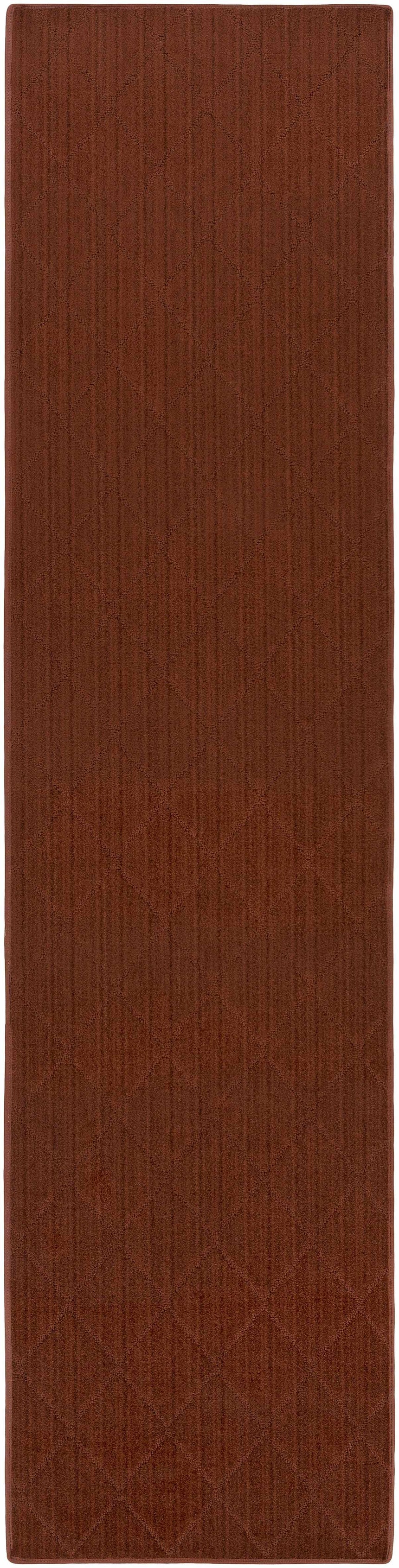 Hawkins Dark Red Diamond Cut and Sew Custom Rug