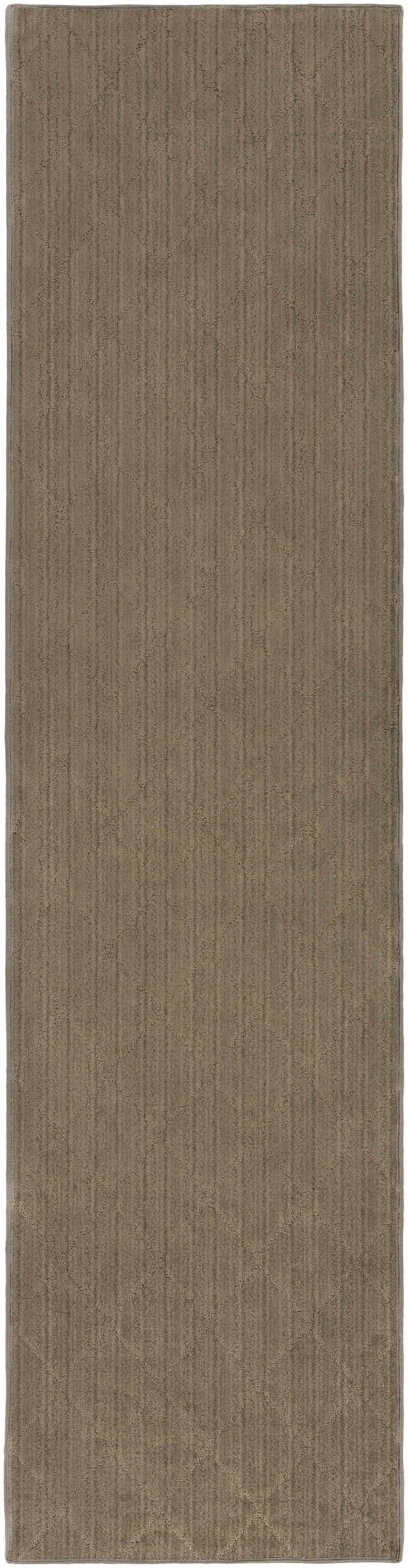 Hawkins Medium Brown Diamond Cut and Sew Custom Rug