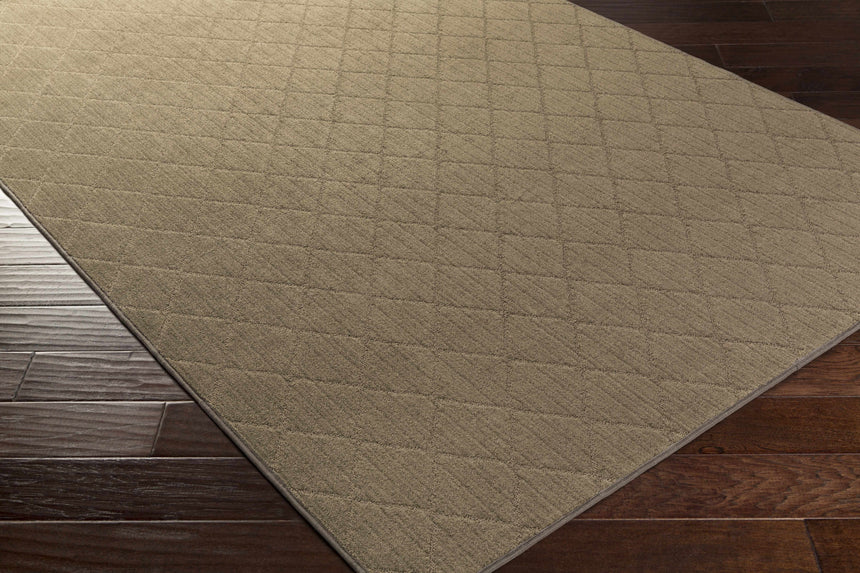 Hawkins Medium Brown Diamond Cut and Sew Custom Rug