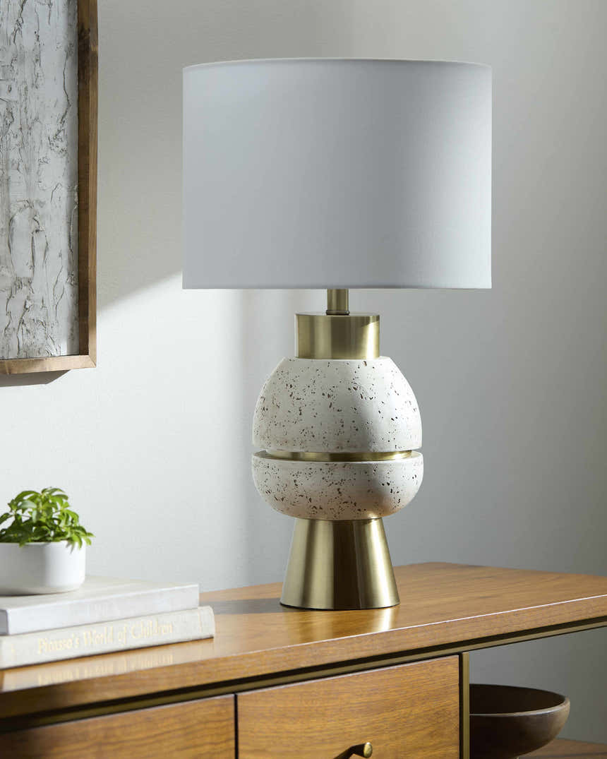 Hohnstein Metallic Gold Table Lamp