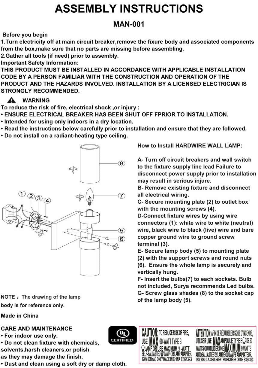 Hlybokaye Wall Sconce
