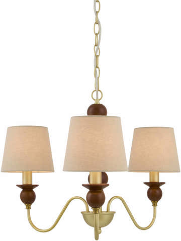 Huangtian Dark Brown Chandelier