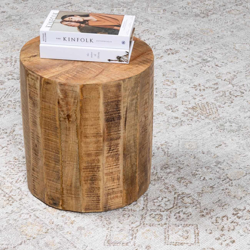 Galey Alix x Livabliss Vintage Oriental Boho Taupe/Cream Myrtle Avenue I Area Rug