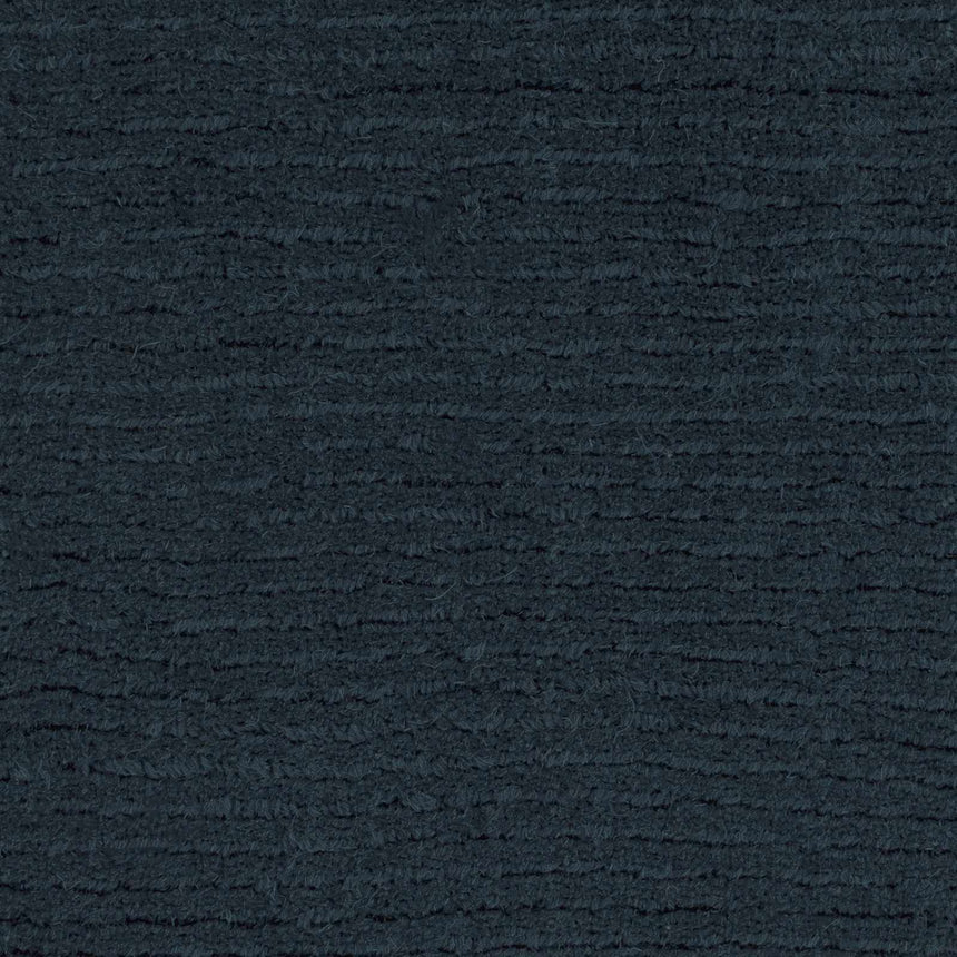 Made to Order Custom Size Brockton Solid Wool Dark Blue Area Rug