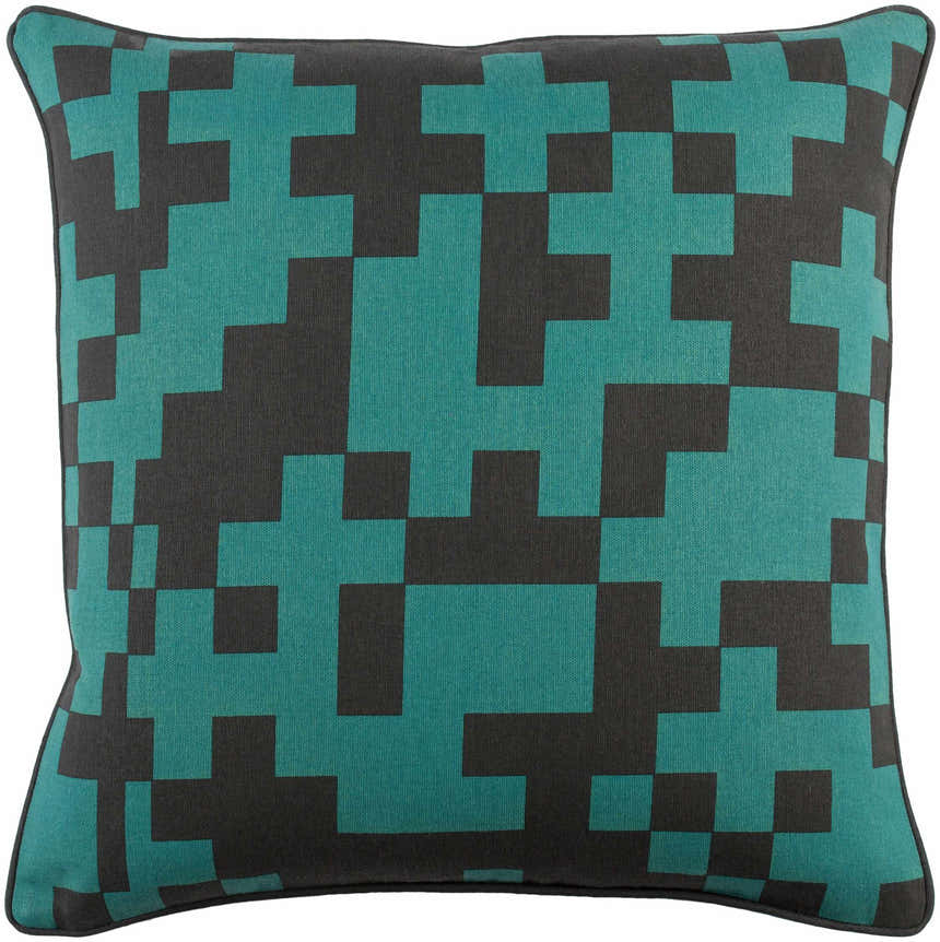 Howertons Teal Geometric Accent Pillow - Clearance