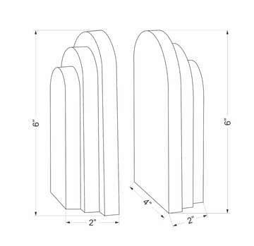 Huizachal White Bookend