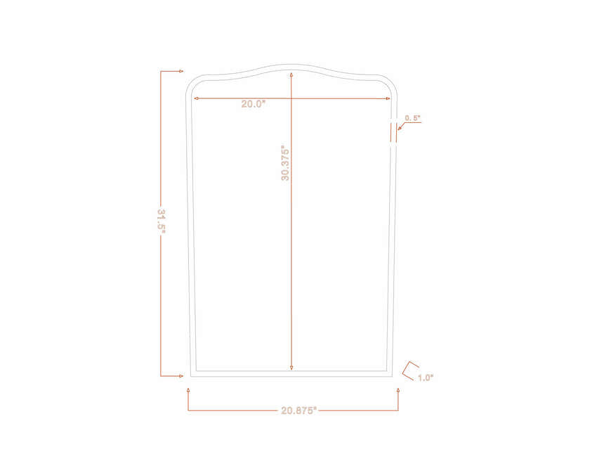 Haarsteeg Metallic Wall Mirror