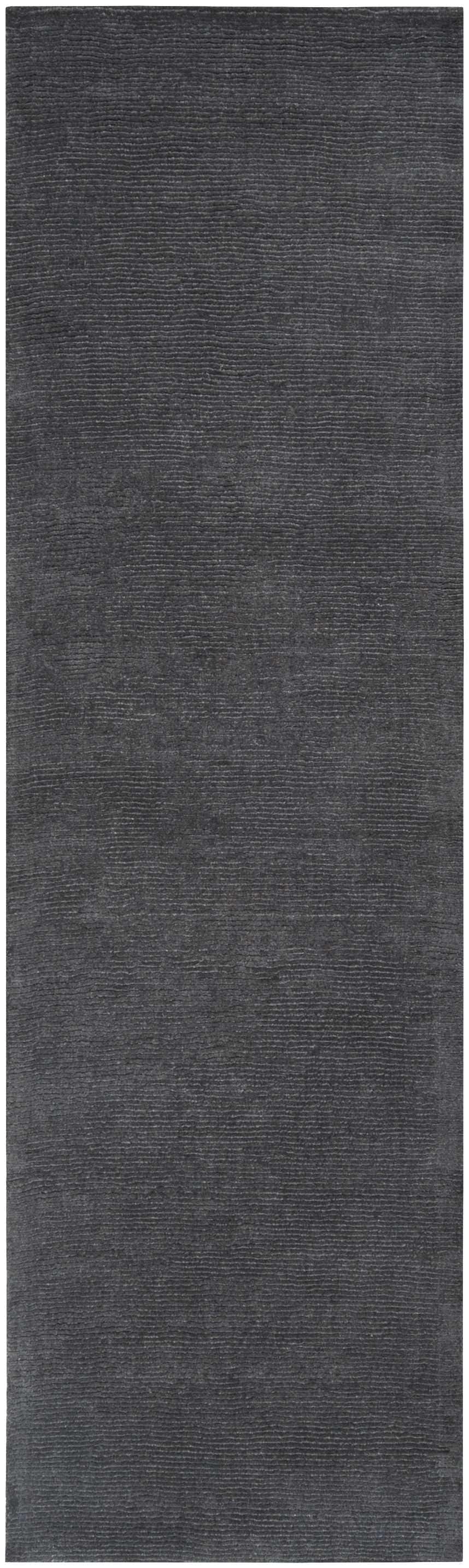 Made to Order Custom Size Brockton Solid Wool Charcoal Area Rug