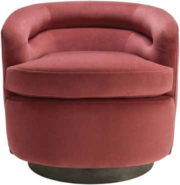 Hithadhoo Poppy Red Swivel Chair - Clearance