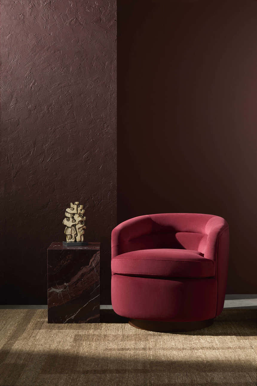 Hithadhoo Poppy Red Swivel Chair - Clearance