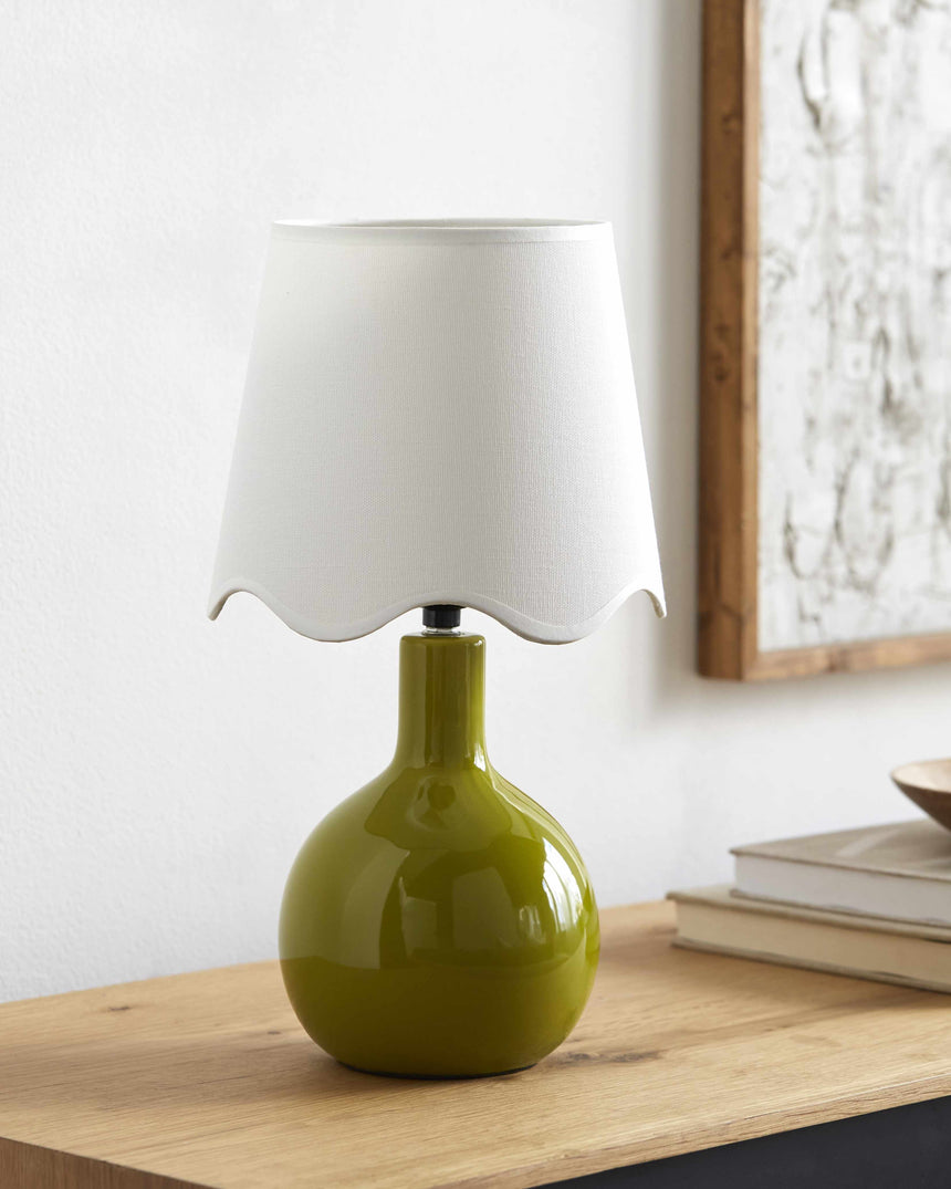 Atenxoxola Green White Table Lamp