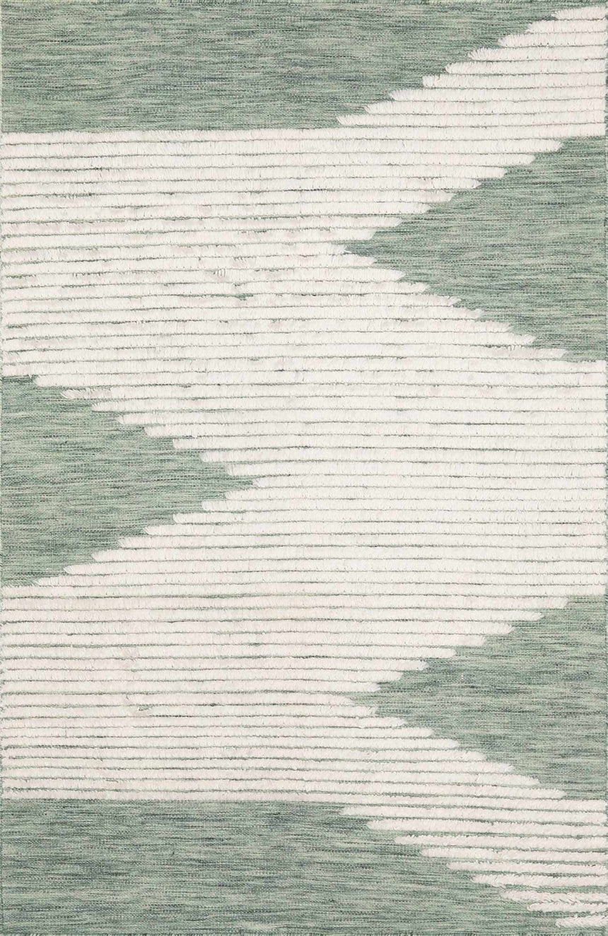 Igcocolo Sage Green High-Low Wool Carpet