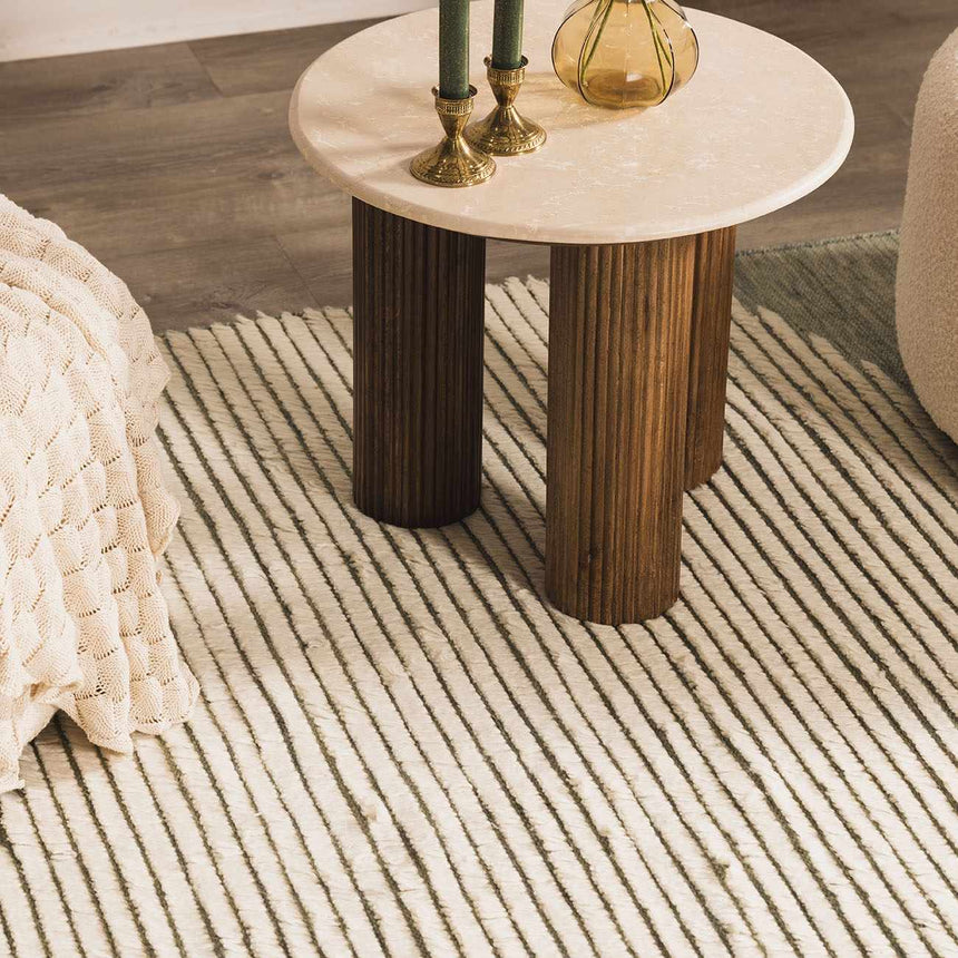 Igcocolo Sage Green High-Low Wool Carpet