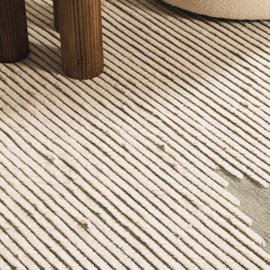 Igcocolo Sage Green High-Low Wool Carpet